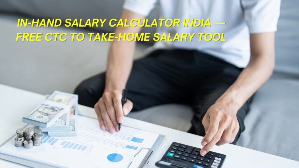 Salary breakup chart showing PF HRA tax deductions India