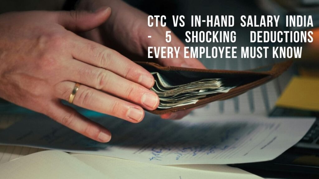 Salary deduction breakdown chart India